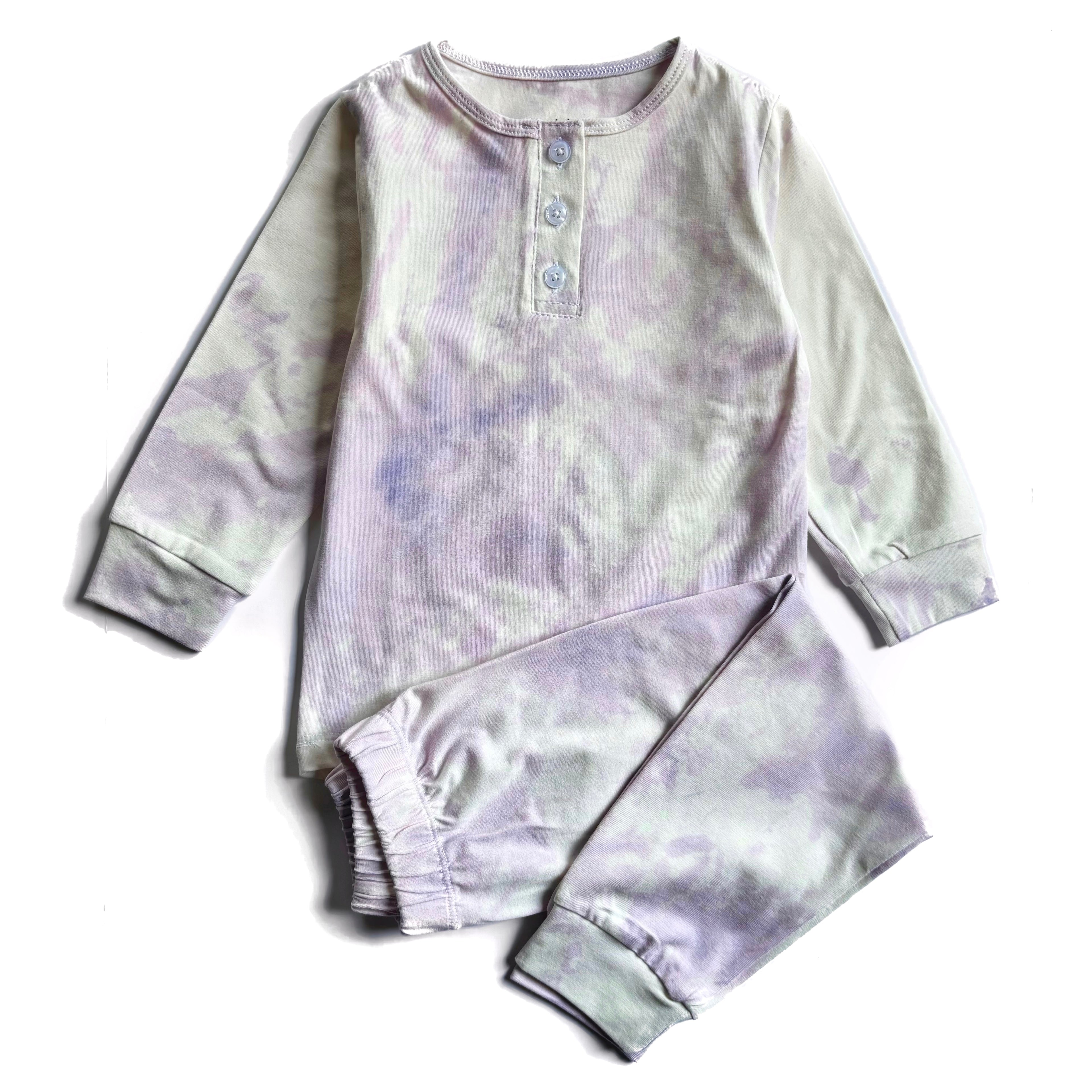 Tie-Dye Cotton Pajamas