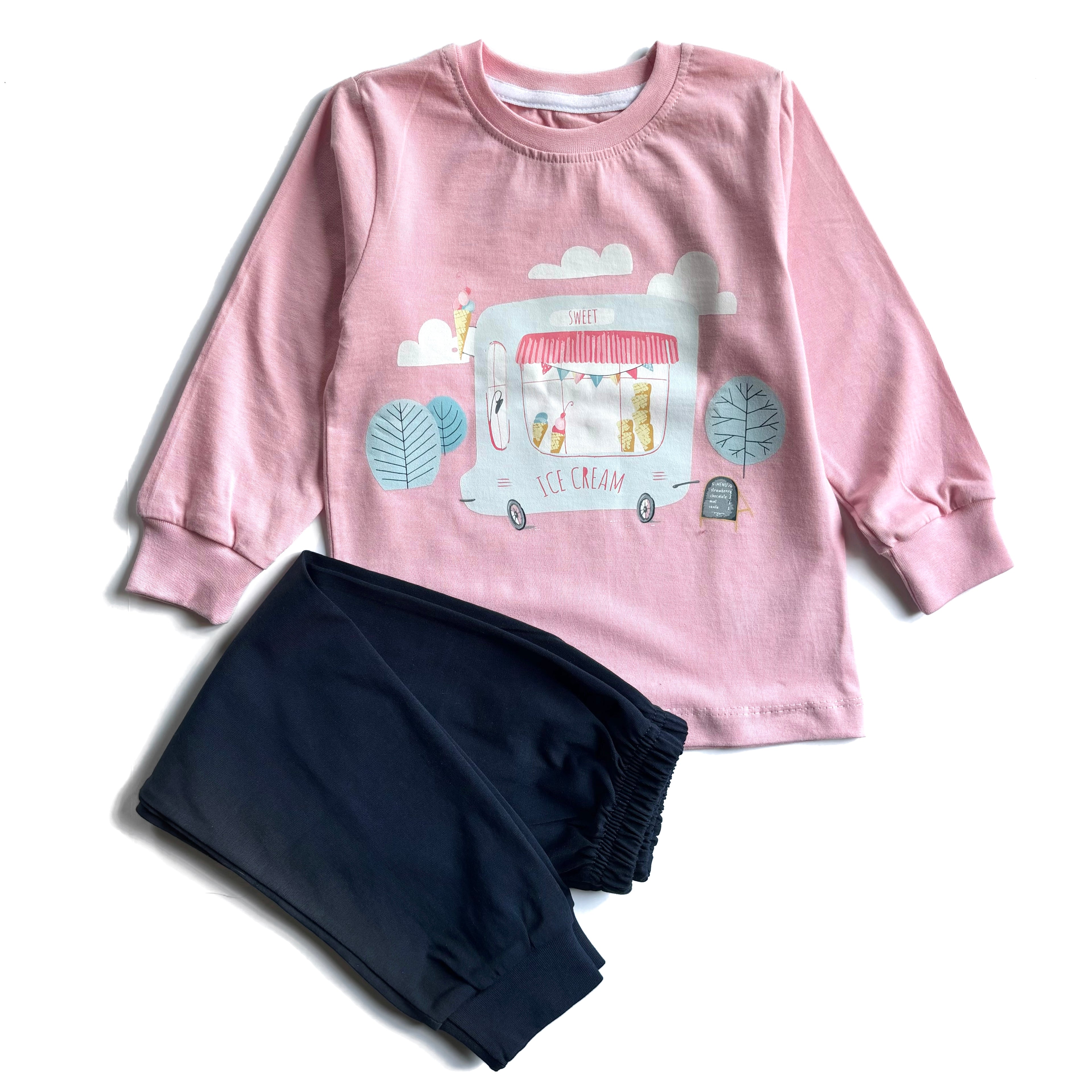 Ice Cream Truck Cotton Pajamas