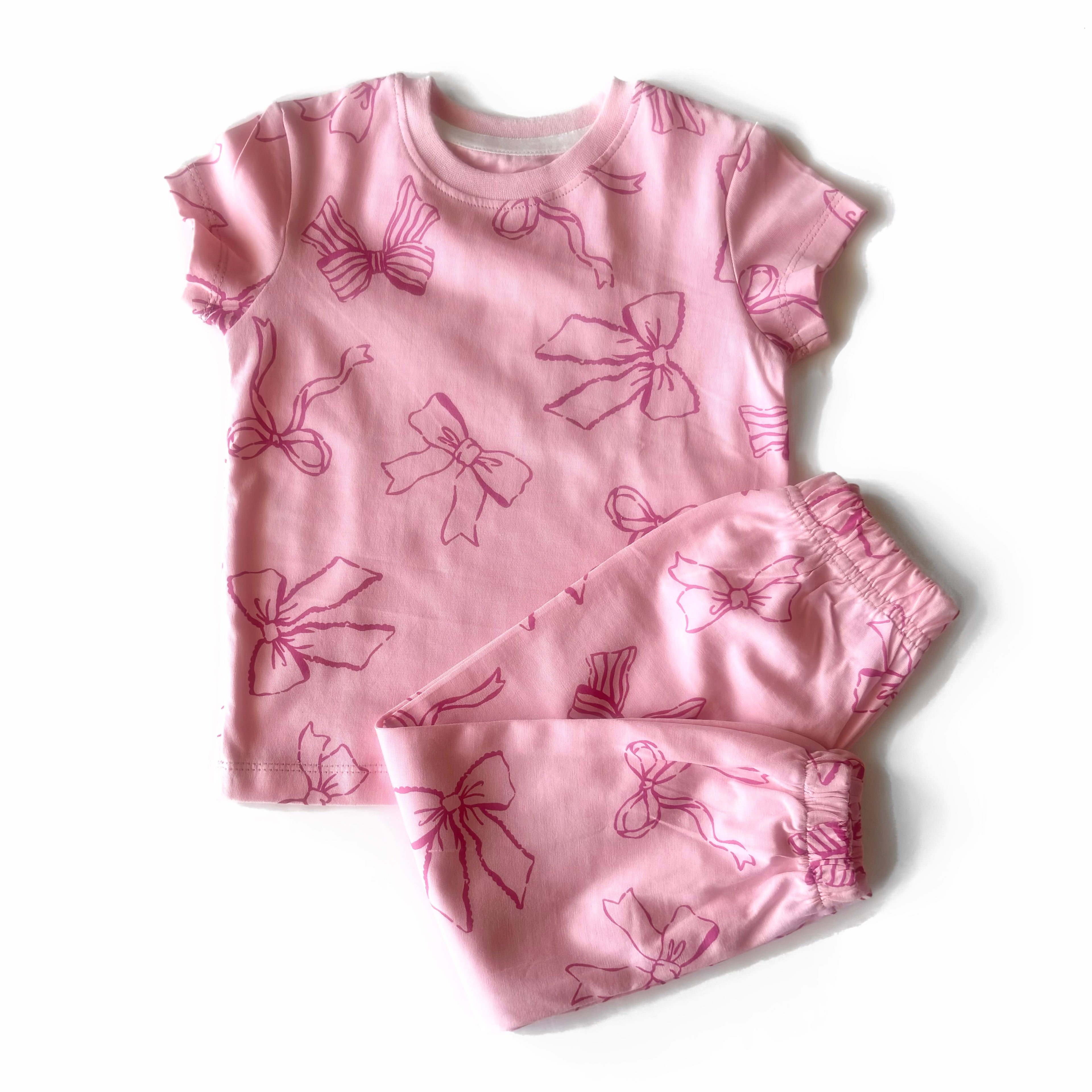 Ribbon Pattern Cotton PJs