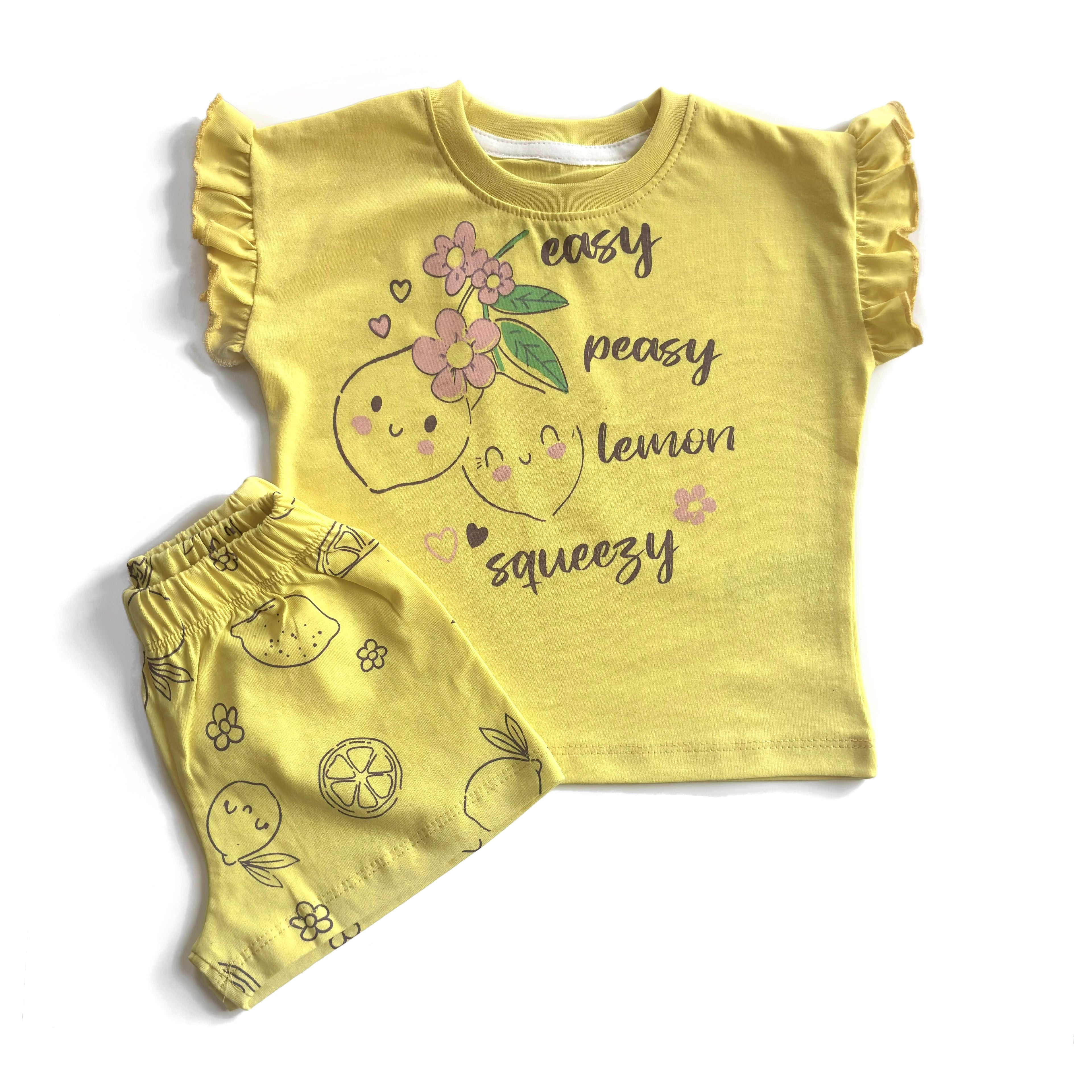 Lemon Cotton PJs