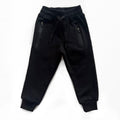 Black Cotton Fleece Joggers