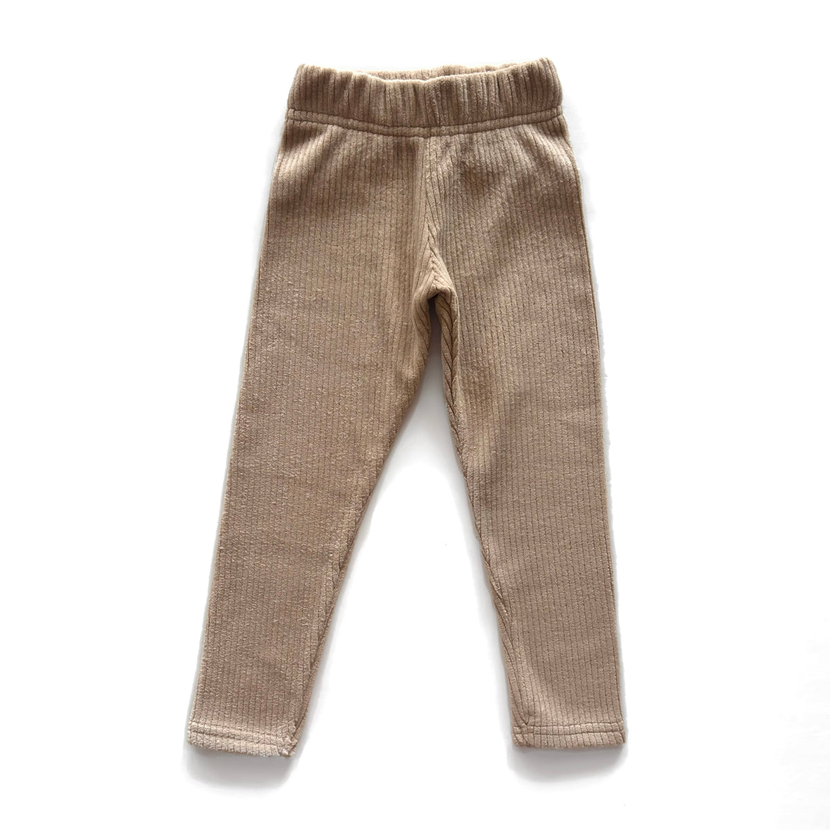 Beige Velvet Fleece Lined Leggings