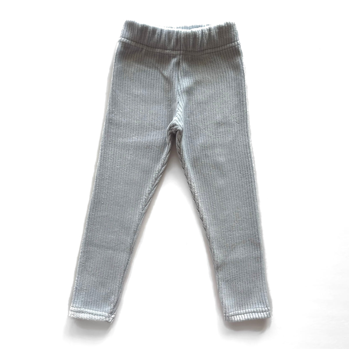 Light Grey Velvet Fleece Lined Leggings
