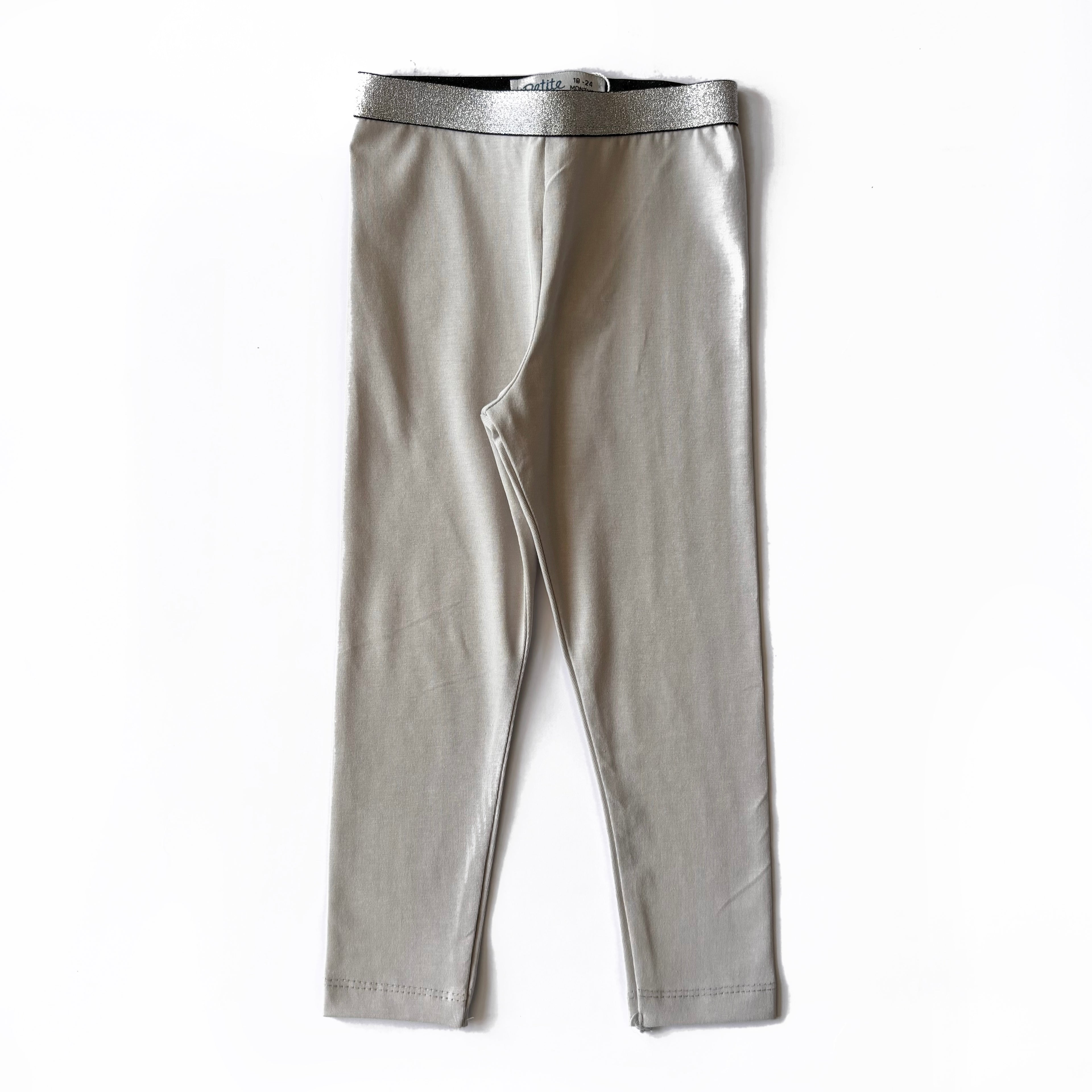 Light Grey Cotton Leggings