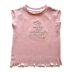Cashmere Pink Fringed T-shirt