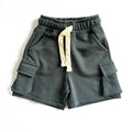 Charcoal Grey Cargo Shorts