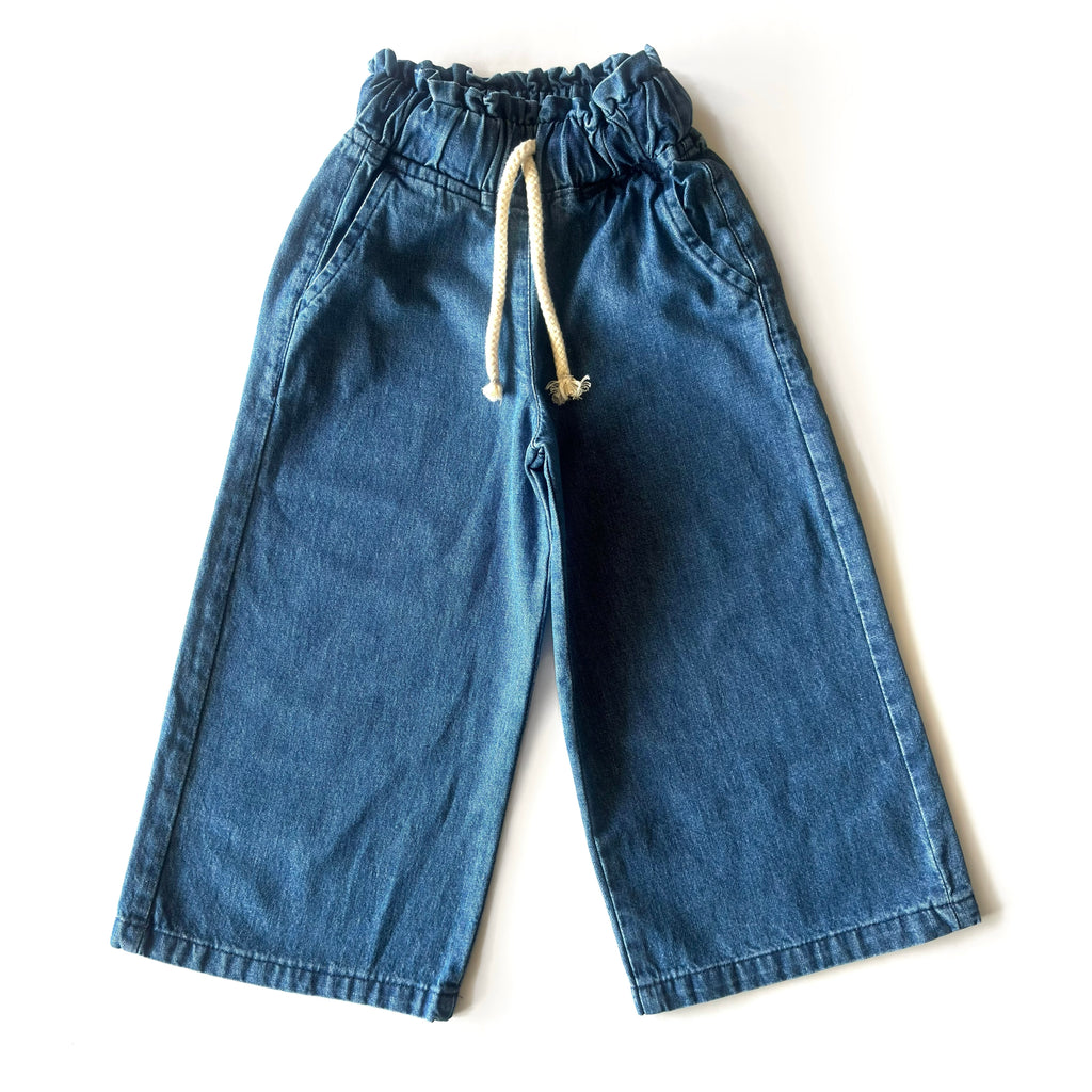 Wide Leg Denim Pants