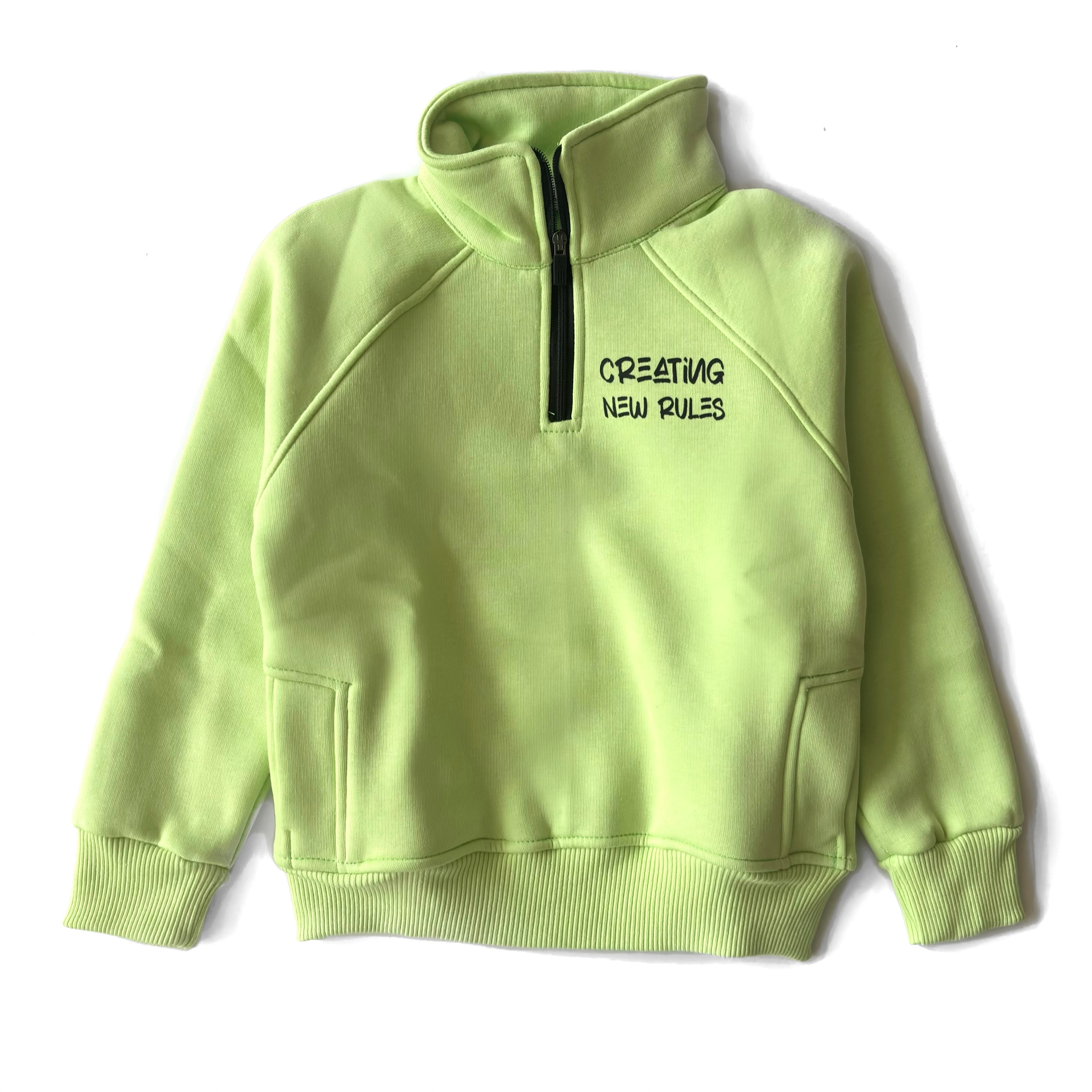 Lime Green ZipUp Hoodie