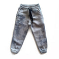 Grey Tie Dye Cotton Fleece Joggers