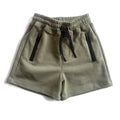 Olive Green Cotton Shorts