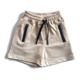 Light Beige Cotton Shorts