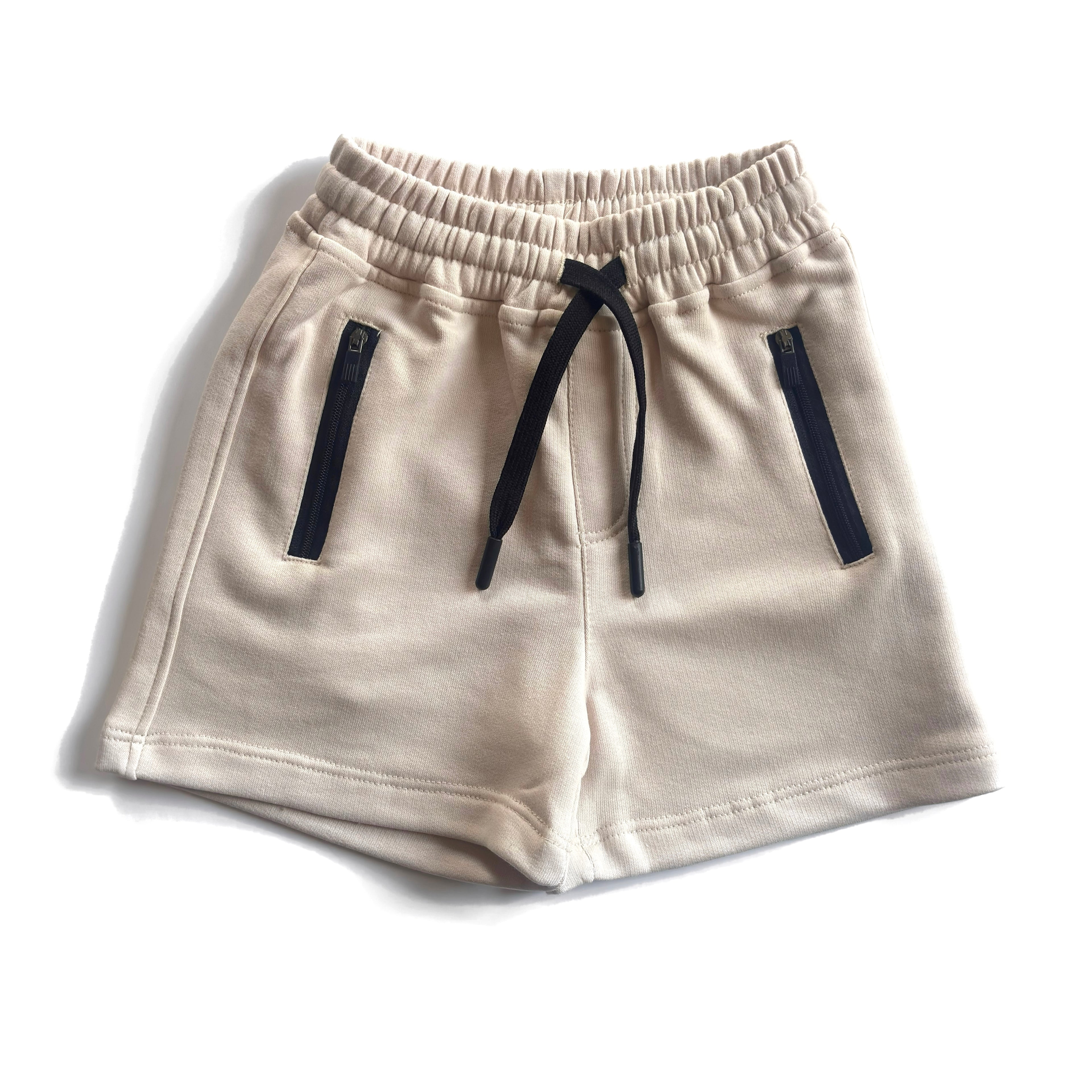 Light Beige Cotton Shorts