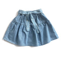 Soft Denim Skirt with Removable Belt
