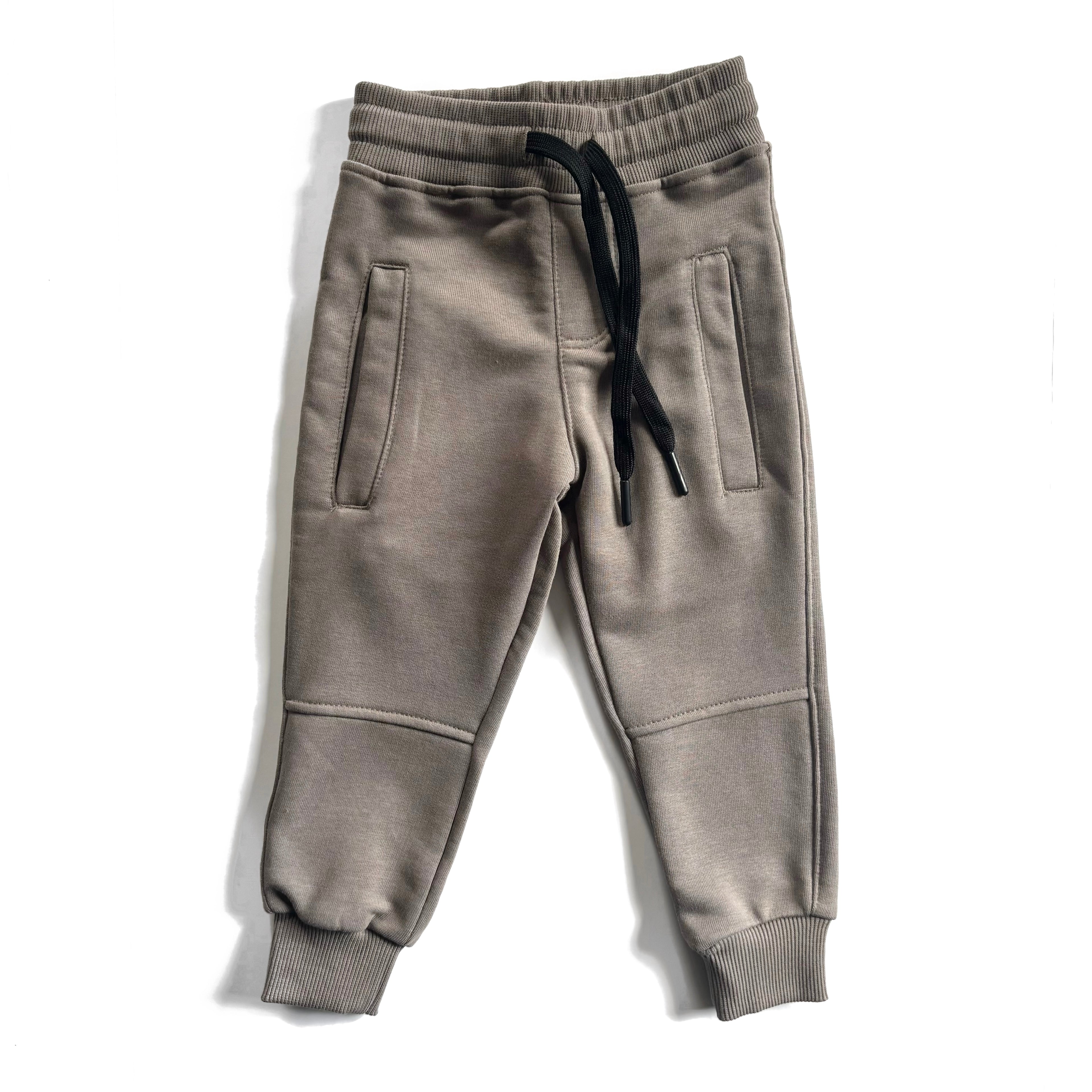 Taupe Cotton Joggers