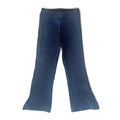 Navy Flare Cotton Pants