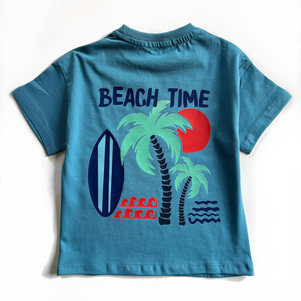 Beach Time Back Print T-shirt
