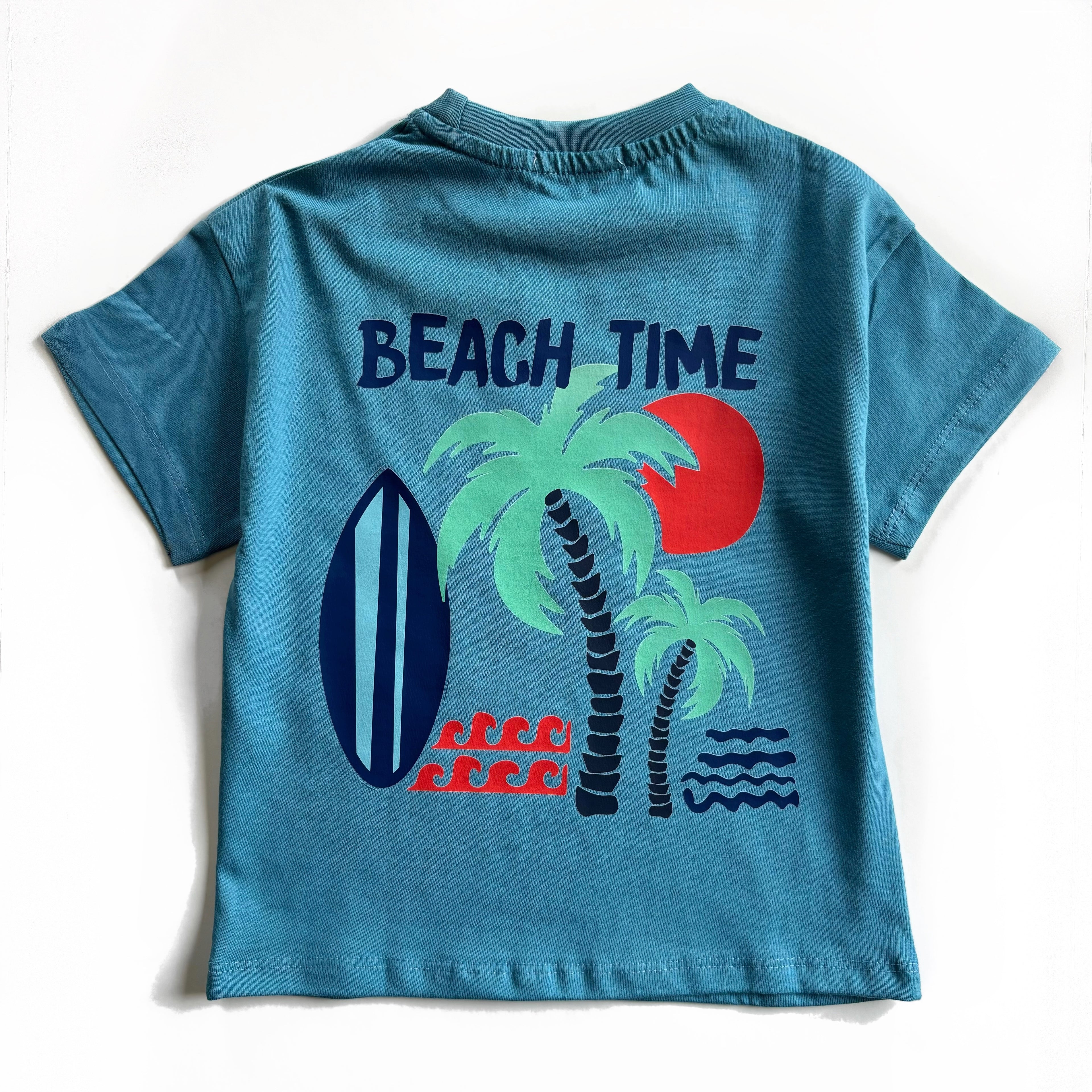 Beach Time Back Print T-shirt