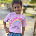 Oversized Crop Rainbow T-shirt