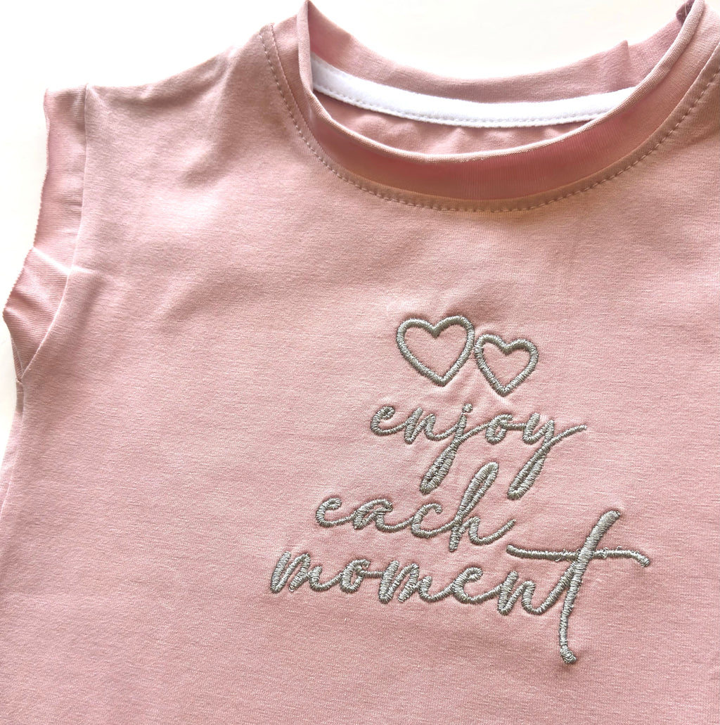 Cashmere Pink Fringed T-shirt