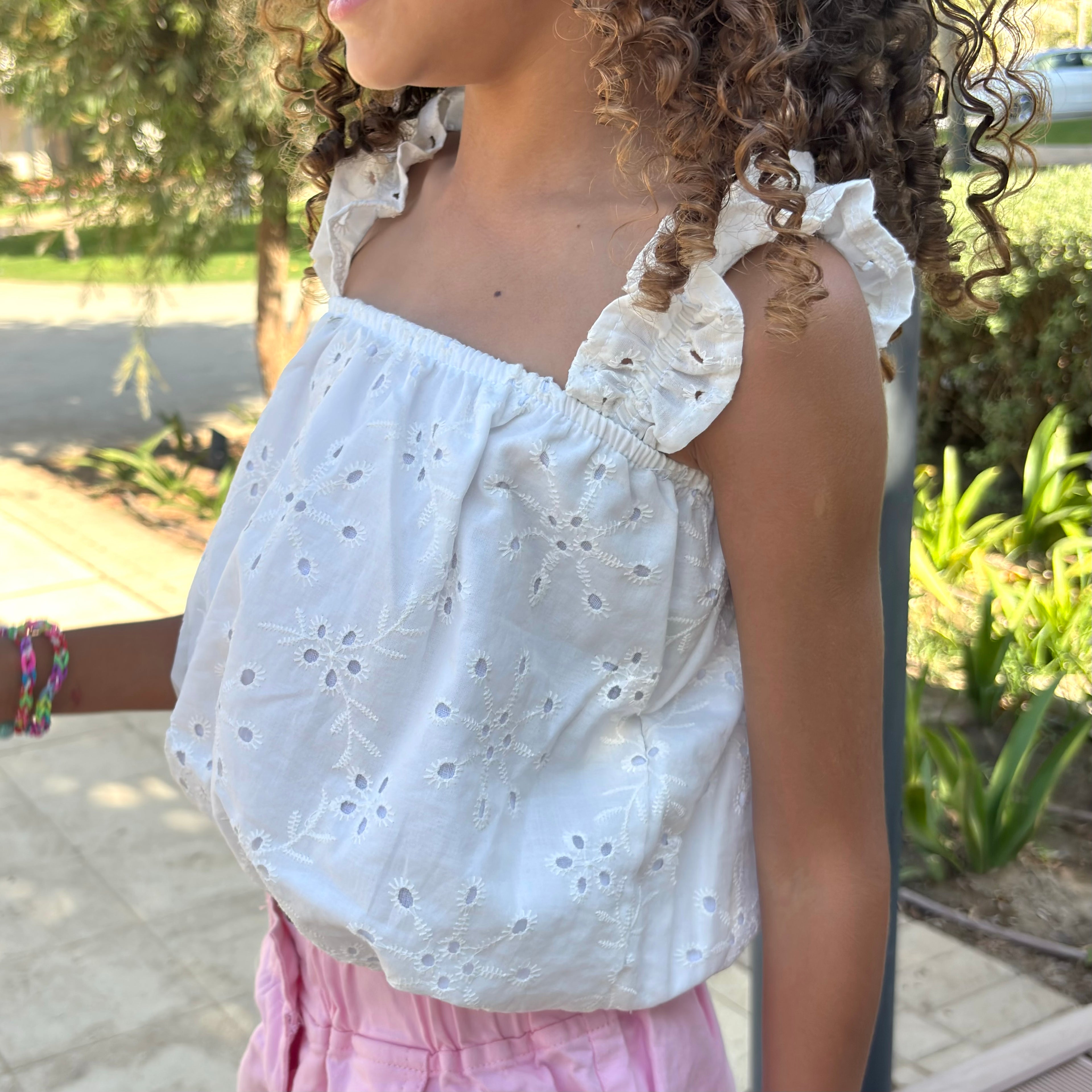 Off-White Embroidery Little Top