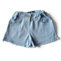 Baby Blue Girls Shorts