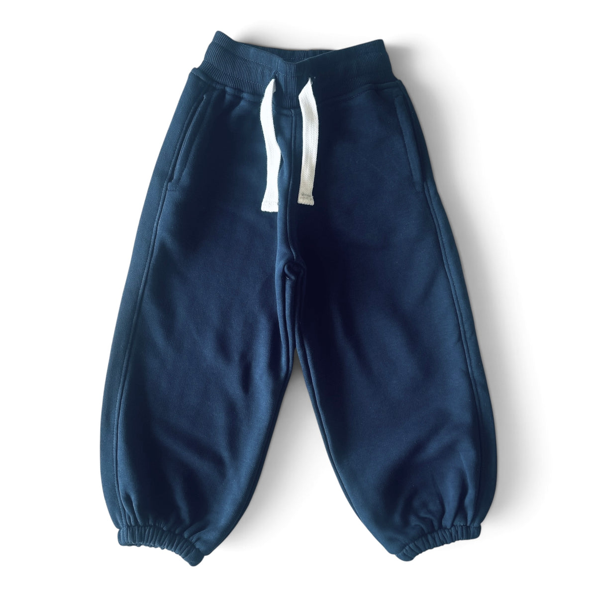 Loose Fit Navy Cotton Joggers