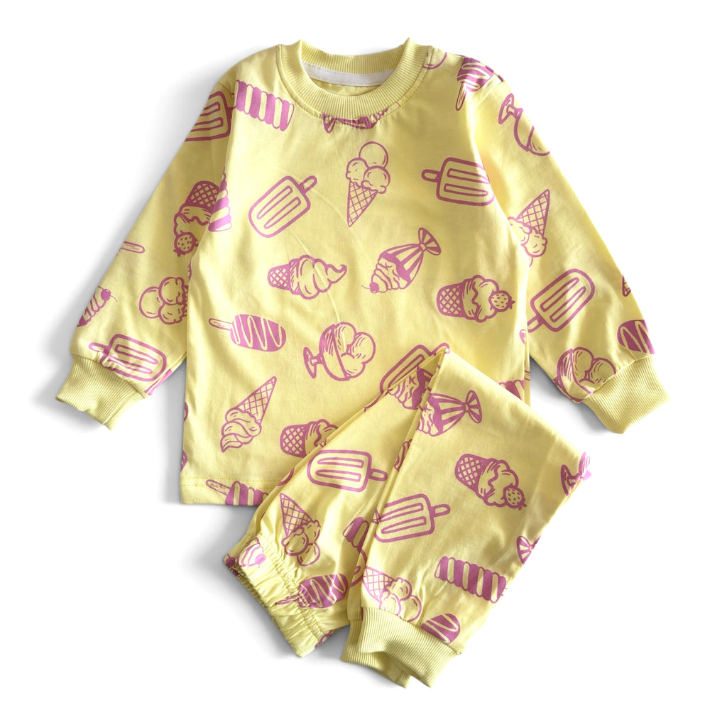 Ice Cream Pattern Cotton PJs