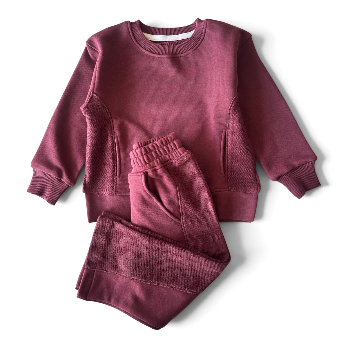 Burgundy Wide Leg Pants
