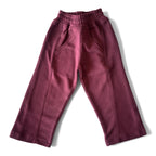 Burgundy Wide Leg Pants