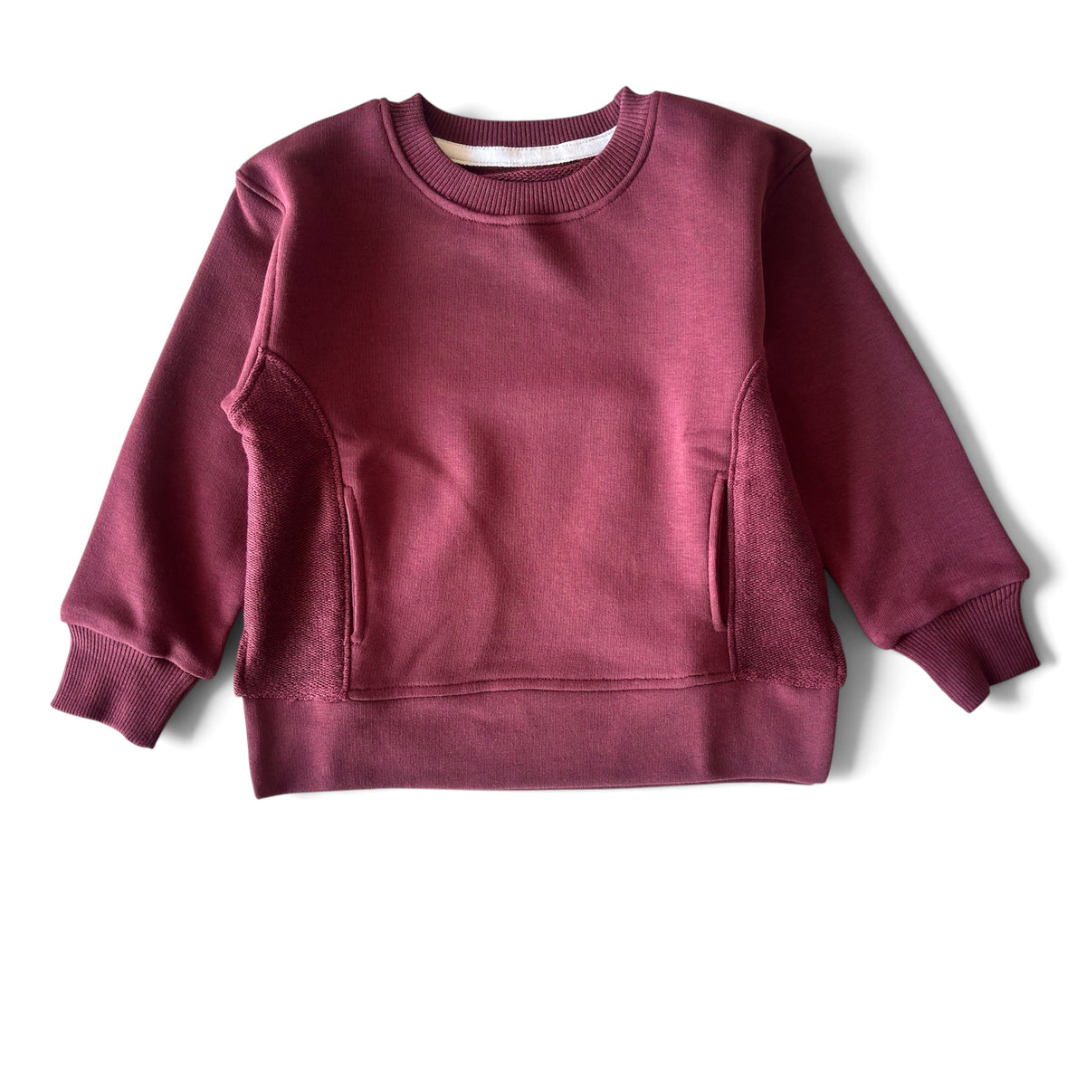 Burgundy Cotton Sweatshirt