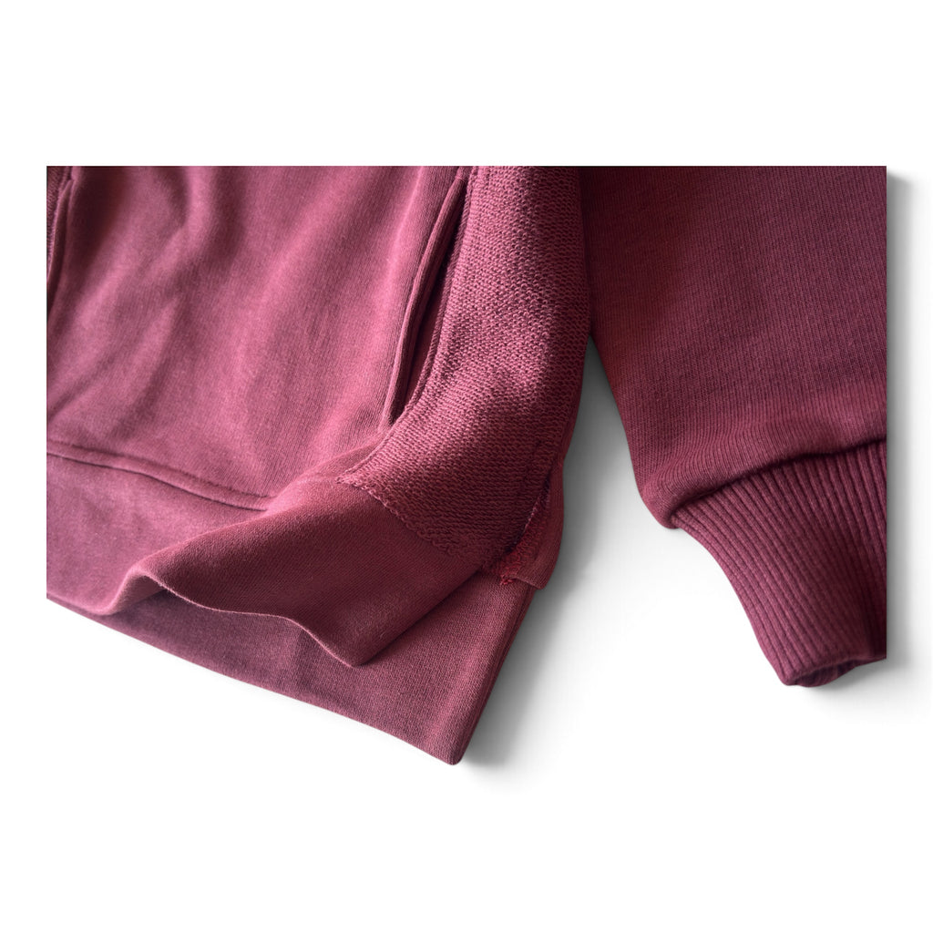 Burgundy Cotton Sweatshirt